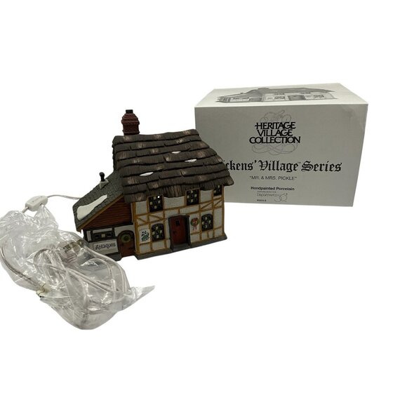 Dept. 56 Dickens' Village Series Mr. and Mrs. Pickle Christmas Village Collectib - Picture 1 of 14